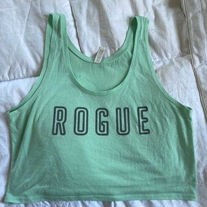 teal Rogue crop top size small